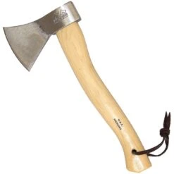 Prandi 0310C Germany Style Hatchet Polished Blade With 15 3/4 Inch Hickory Handle