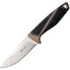 Elk Ridge 20023BR Fixed Blade Knife With Black And Brown Rubberized Nylon Handle