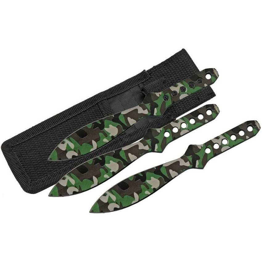China Made 211414CM Throwing Knife Set Camo 3 China Made 211414CM Throwing Knife Set Camo