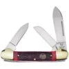 Hen & Rooster 353LRPB Canoe 3 Blade Red Pick Bone -Knives Discount Store 306978 306983