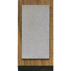 Eze-Lap 52F Fine Grit Diamond Sharpener Mounted On Walnut Block