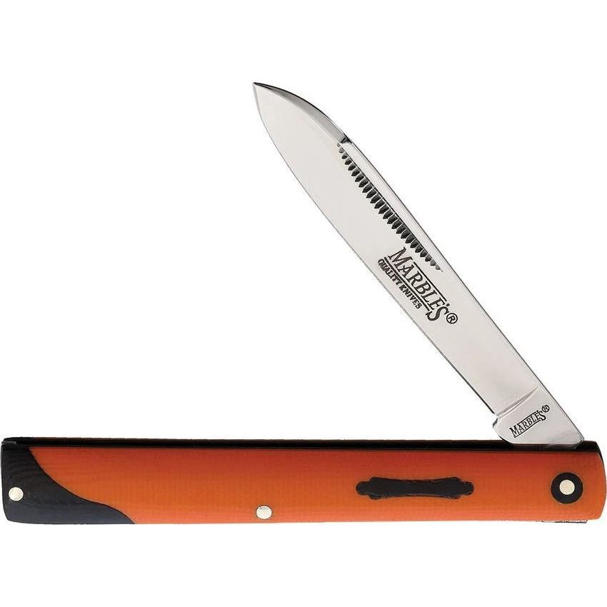 Marbles 594 Doctor's Knife Orange G10 3 Marbles 594 Doctor's Knife Orange G10