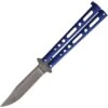 Bear & Son 117BLSW Butterfly Blue Stonewash -Knives Discount Store 313922 313927