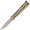 Bear & Son 117GSW Butterfly Gold Stonewash -Knives Discount Store 315483 315488