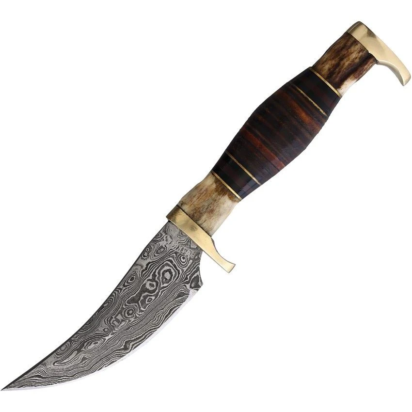 Marbles 491D Small Skinner Damascus 3 Marbles 491D Small Skinner Damascus