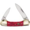 Hen & Rooster 102DRPB Small Canoe Red Bone -Knives Discount Store 321140 321145
