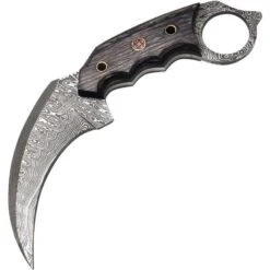 FH KMBT002 Damascus Karambit Black