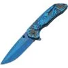 China Made 300581 Samurai Framelock Blue 1 China Made 300581 Samurai Framelock Blue -Knives Discount Store 323833 323838